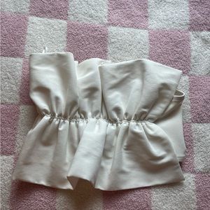 Zara ruffle tube top